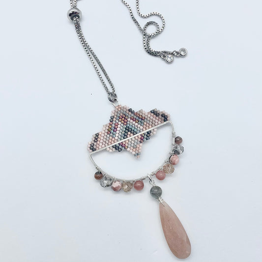 Artemis Beaded Pendant Necklace
