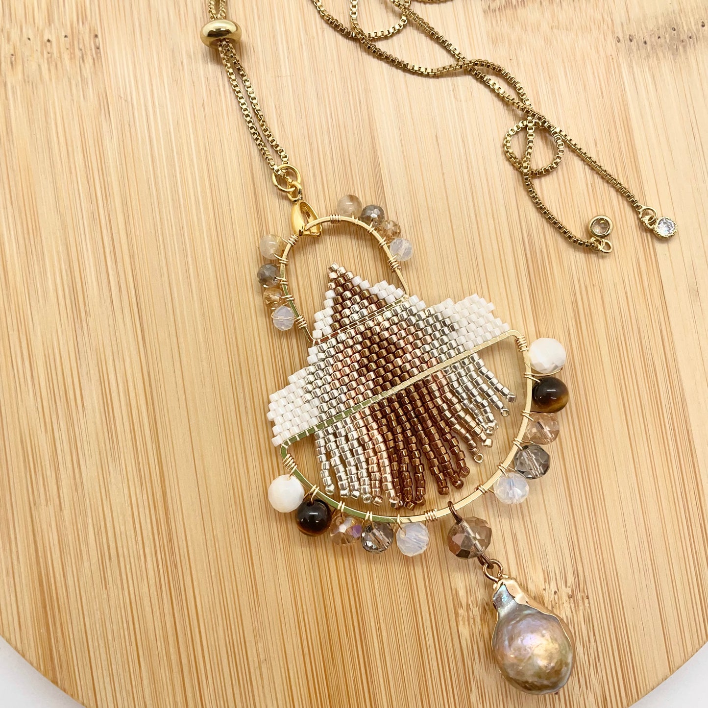 Esme baroque pearl Beaded Pendant Jewelry