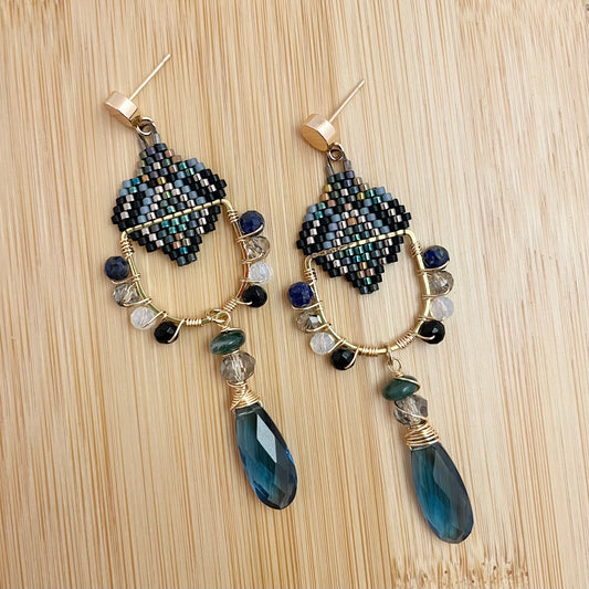 Twyla Beaded D-earrings